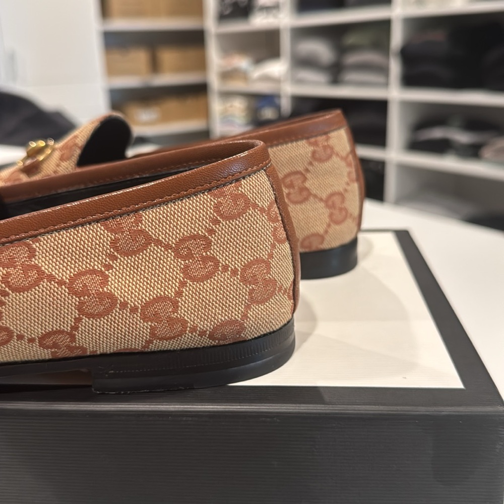 Gucci WOMEN'S GUCCI JORDAAN LOAFER size 38 - Picture 5 of 9